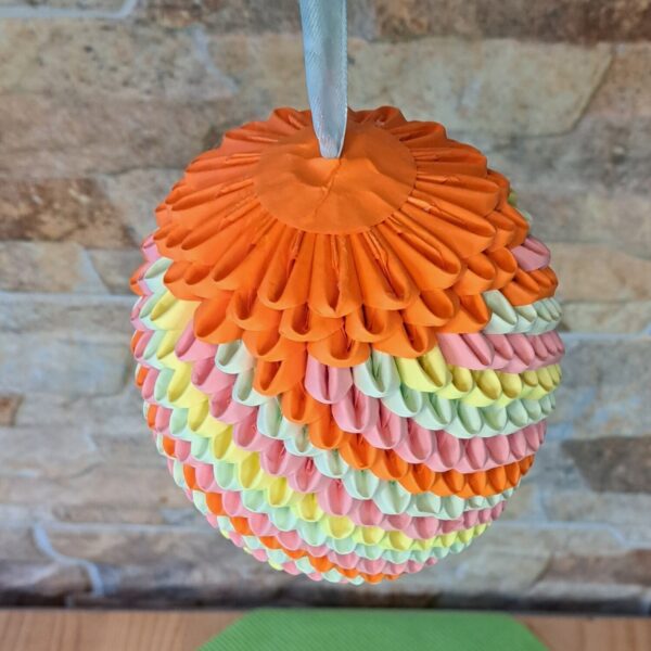 Fensterei zum Aufhängen - Pastellstreifen