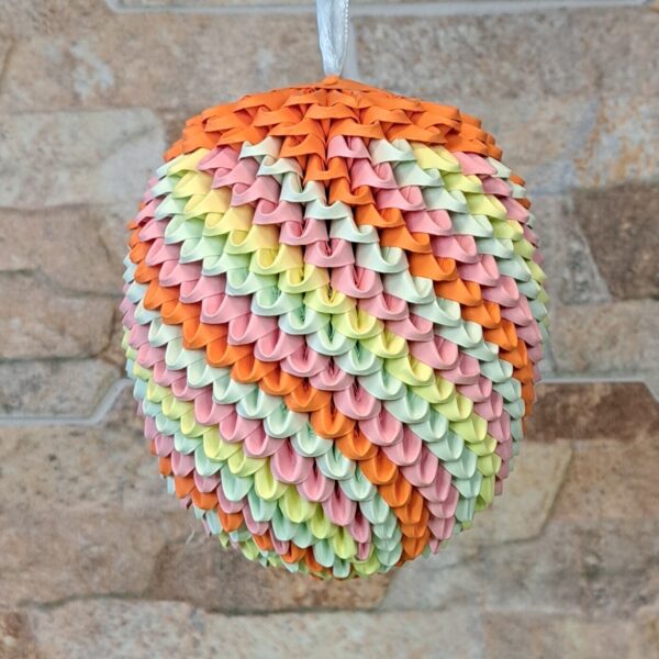 Fensterei zum Aufhängen - Pastellstreifen