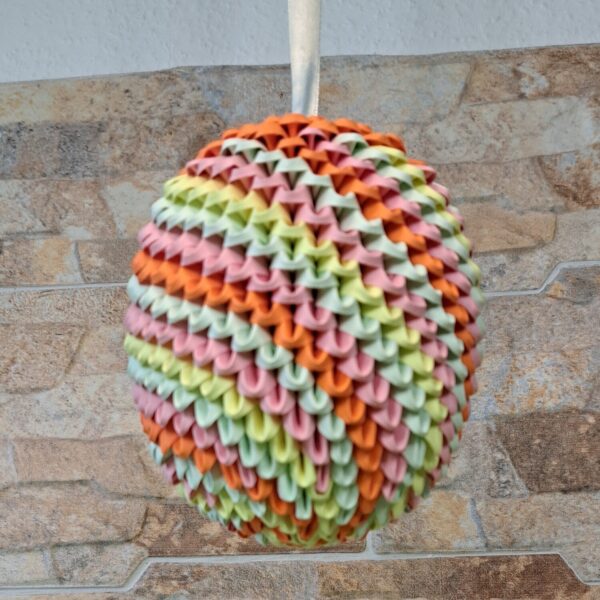 Fensterei zum Aufhängen - Pastellstreifen