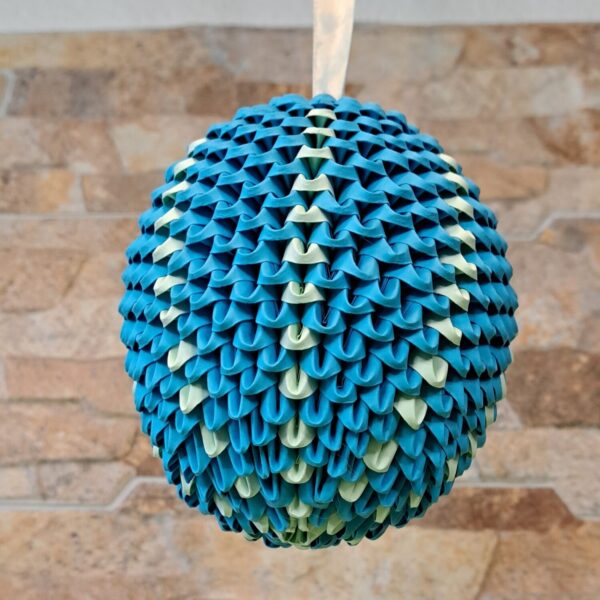 Fensterei zum Aufhängen - Türkis mit Mint-Akzenten