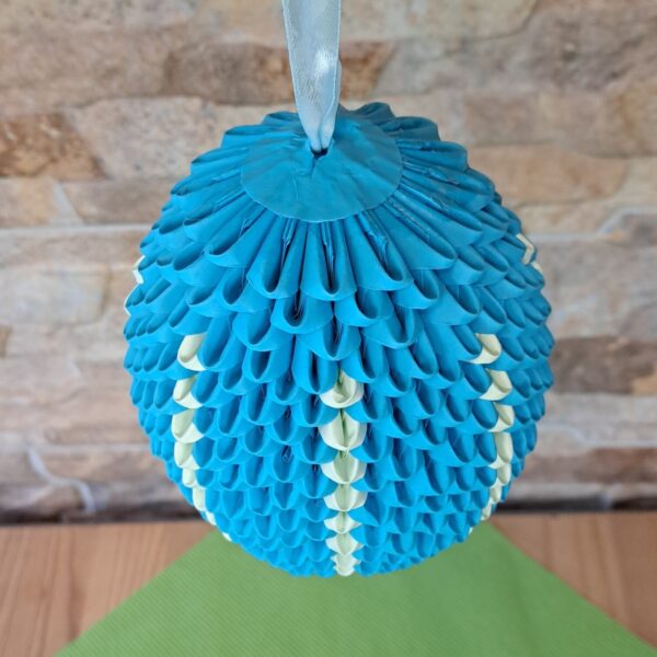 Fensterei zum Aufhängen - Türkis mit Mint-Akzenten