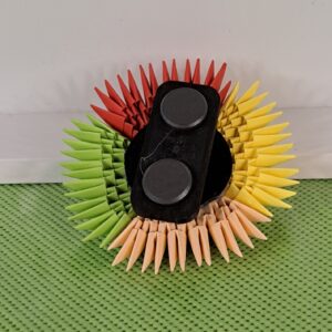 Kreisel - Magnetfigur - farbenfrohes Deko‑Spielzeug – Bild 2