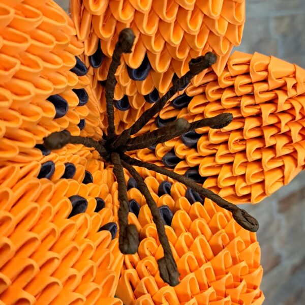 Lilie - Orange, Schwarz - beeindruckendes Deko‑Unikat