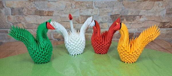 Schwan - gespreizte Flügel