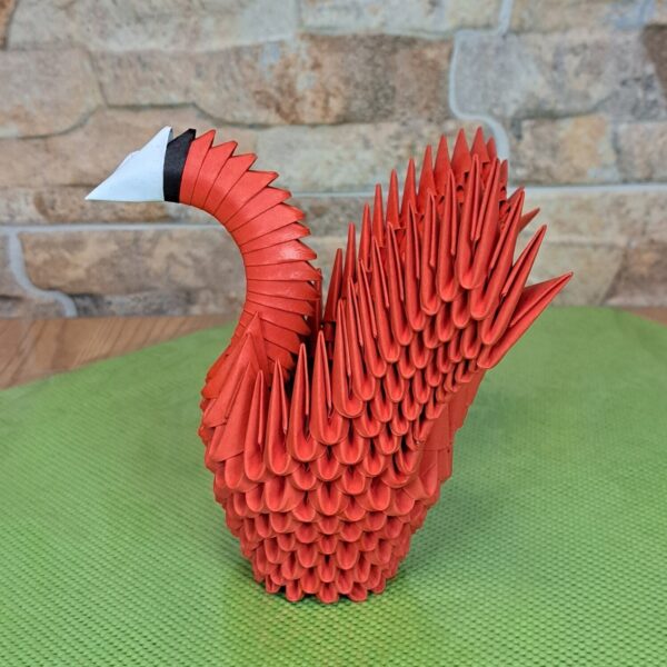 Schwan - gespreizte Flügel - Rot