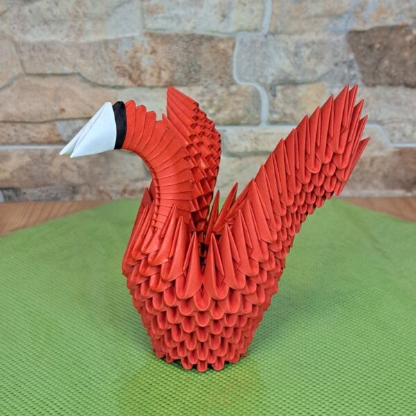 Schwan - gespreizte Flügel - Rot