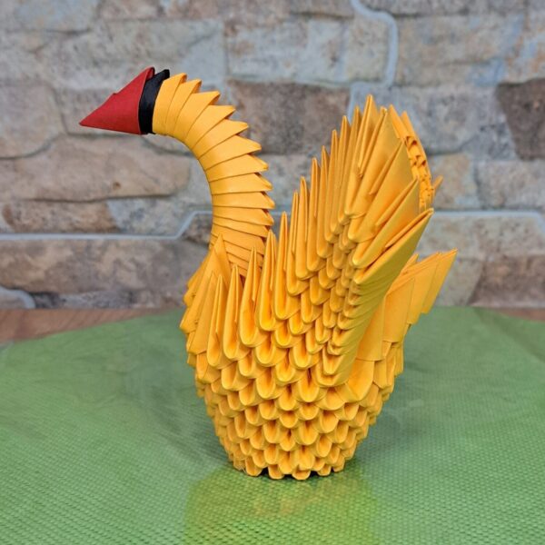 Schwan - gespreizte Flügel