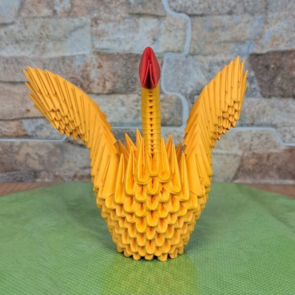 Schwan - gespreizte Flügel