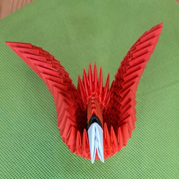 Schwan - gespreizte Flügel - Rot