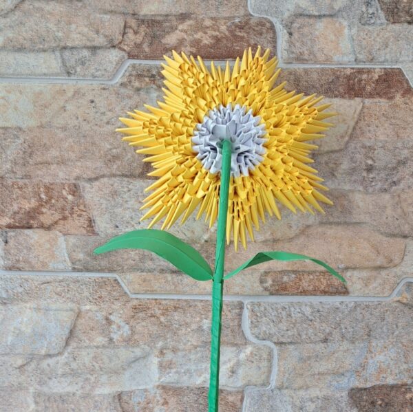 Fantasy Blume - Farbe: Gelb, Weiß