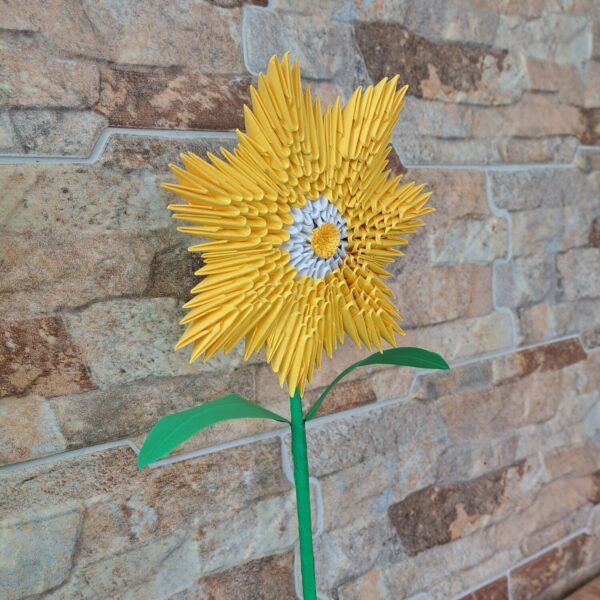 Fantasy Blume - Farbe: Gelb, Weiß