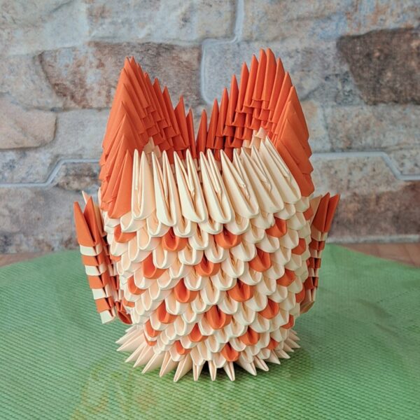 Eule - Stifthalter in den Farben Lachs-Orange