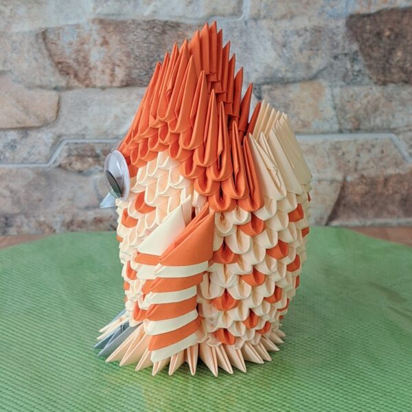 Eule - Stifthalter in den Farben Lachs-Orange