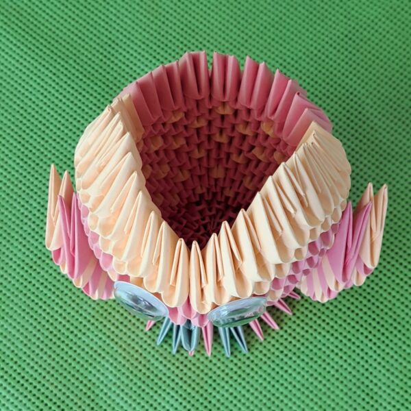 Eule - Stifthalter in den Farben Rosa-Lachs