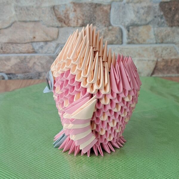 Eule - Stifthalter in den Farben Rosa-Lachs