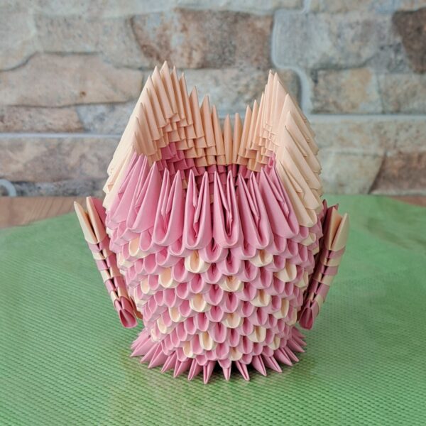 Eule - Stifthalter in den Farben Rosa-Lachs