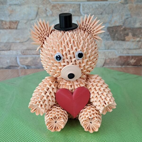 Bär - Handgefertigter Modular-Origami-Bär