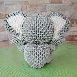 Elefant - Handgefertigter Modular-Origami-Elefant – Bild 5