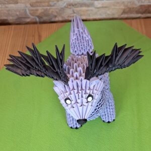 Rentier / Hirsch - Violet - elegantes Deko-Unikat – Bild 2