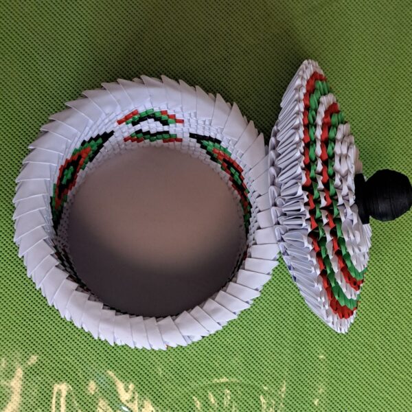 Dose - Schatulle – farbenfrohes Aufbewahrungsunikat