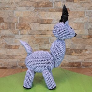 Rentier / Hirsch - Violet - elegantes Deko-Unikat – Bild 4