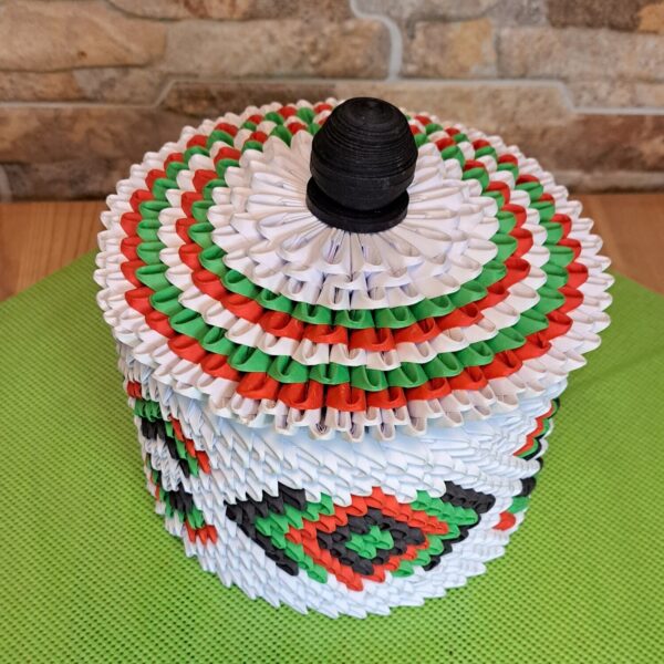 Dose - Schatulle – farbenfrohes Aufbewahrungsunikat