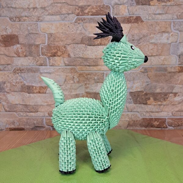 Rentier / Hirsch - Grün - charmantes Deko-Unikat