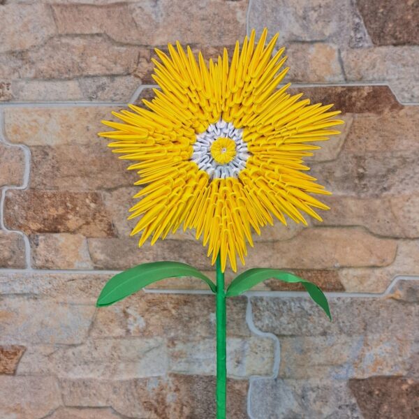 Fantasy Blume - Farbe: Gelb, Weiß