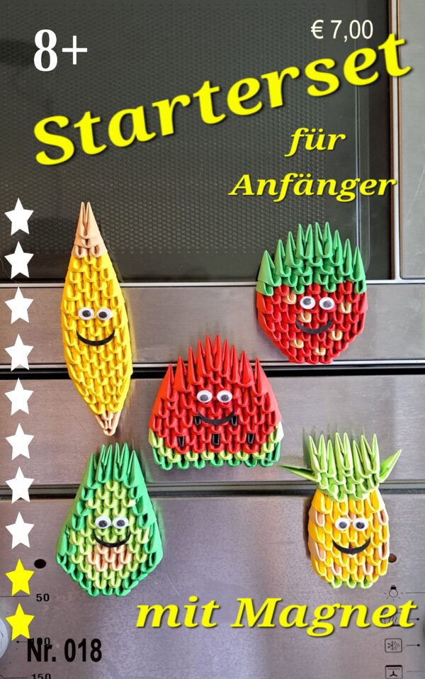 5 freche Früchte - mit Magnet - Starterset