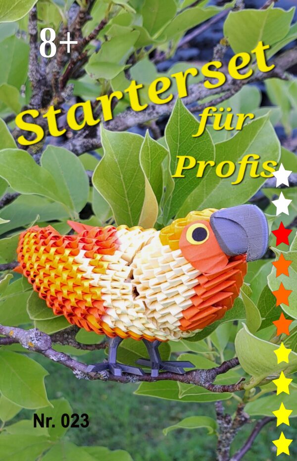 Papagei in Orange - Starterset für Profis