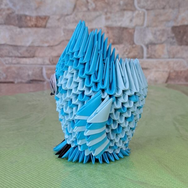 Eule - Stifthalter in den Farben Blau-Hellblau