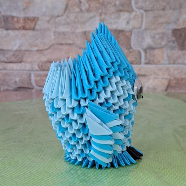 Eule - Stifthalter in den Farben Blau-Hellblau