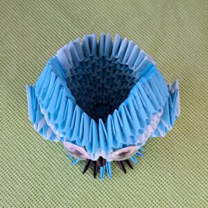Eule - Stifthalter in den Farben Blau-Hellblau – Bild 5