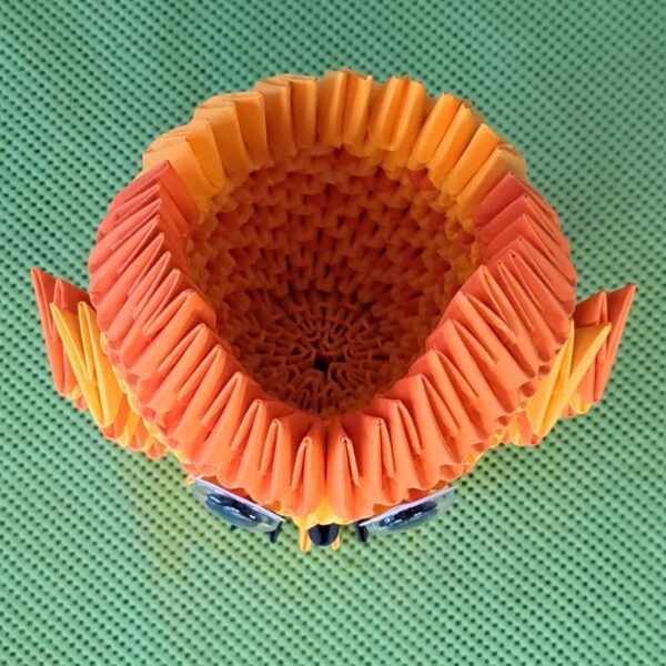 Eule - Stifthalter in den Farben Orange-Orange