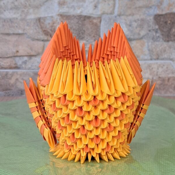 Eule - Stifthalter in den Farben Orange-Orange