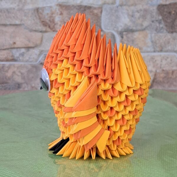 Eule - Stifthalter in den Farben Orange-Orange