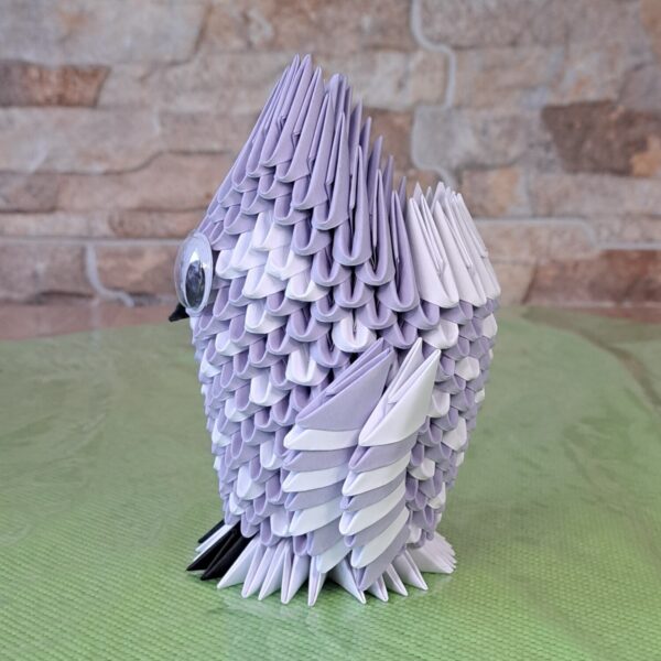 Eule - Stifthalter in den Farben Violet-Weiss