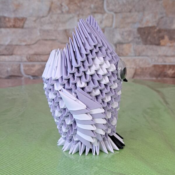 Eule - Stifthalter in den Farben Violet-Weiss