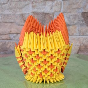 Eule - Stifthalter in den Farben Orange-Orange – Bild 3