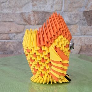 Eule - Stifthalter in den Farben Orange-Orange – Bild 4