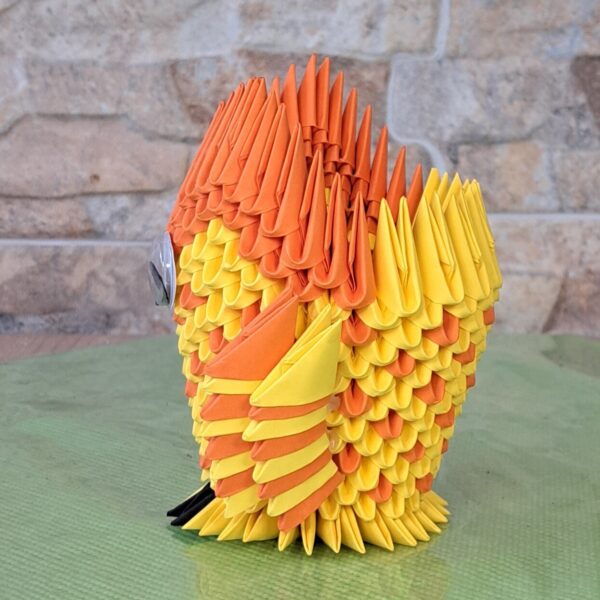 Eule - Stifthalter in den Farben Orange-Orange