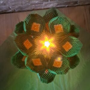 Lotus Blüte - dekoratives Unikat mit Leucht‑Effekt – Bild 3