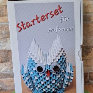 Eule - Blau, Weiß- Starterset für Anfänger – Bild 2