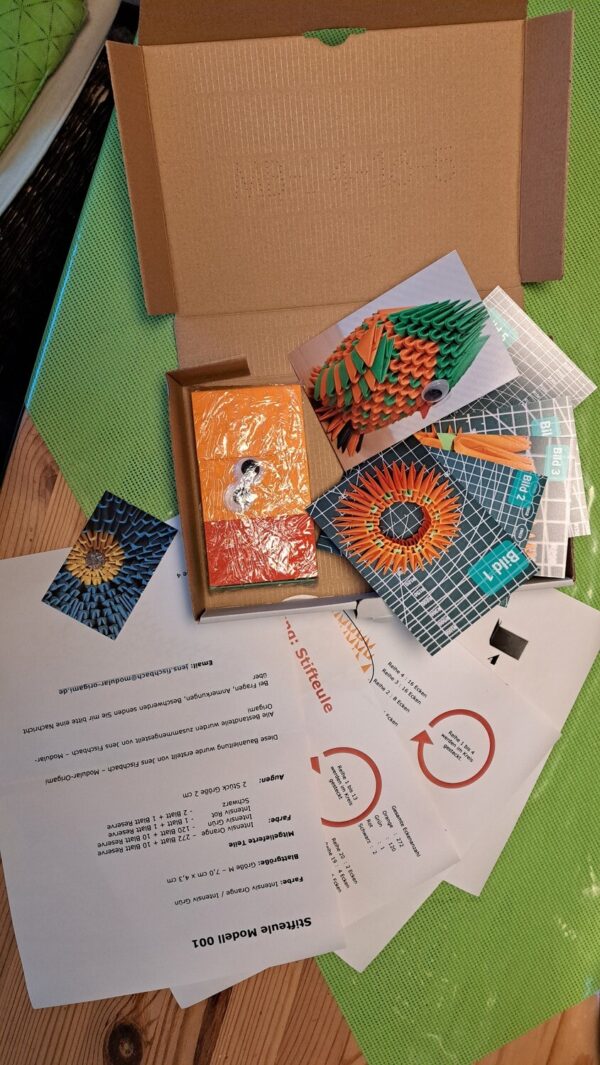 Eule - Orange - Starterset für Anfänger