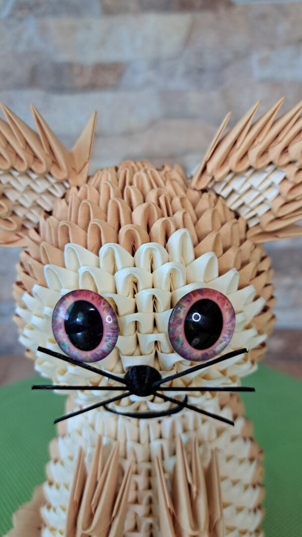 Katze - in den Farben Chamois und Lachs