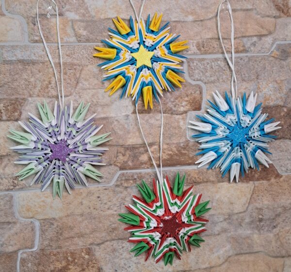 Stern - Für den Weihnachtsbaum - bunter Christbaumschmuck