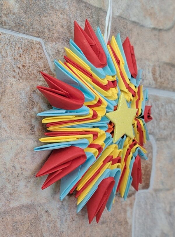 Stern - Für den Weihnachtsbaum - bunter Christbaumschmuck