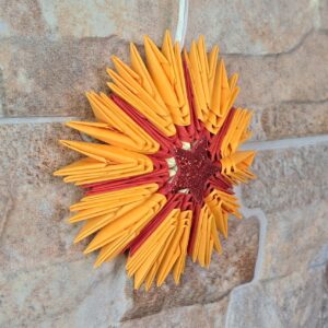 Stern - Für den Weihnachtsbaum in warmen Orange‑, Gelb‑ und Rottönen – Bild 2