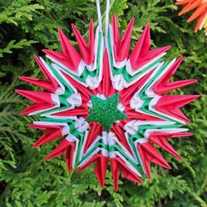 Stern - Für den Weihnachtsbaum - festlicher Christbaumschmuck – Bild 3