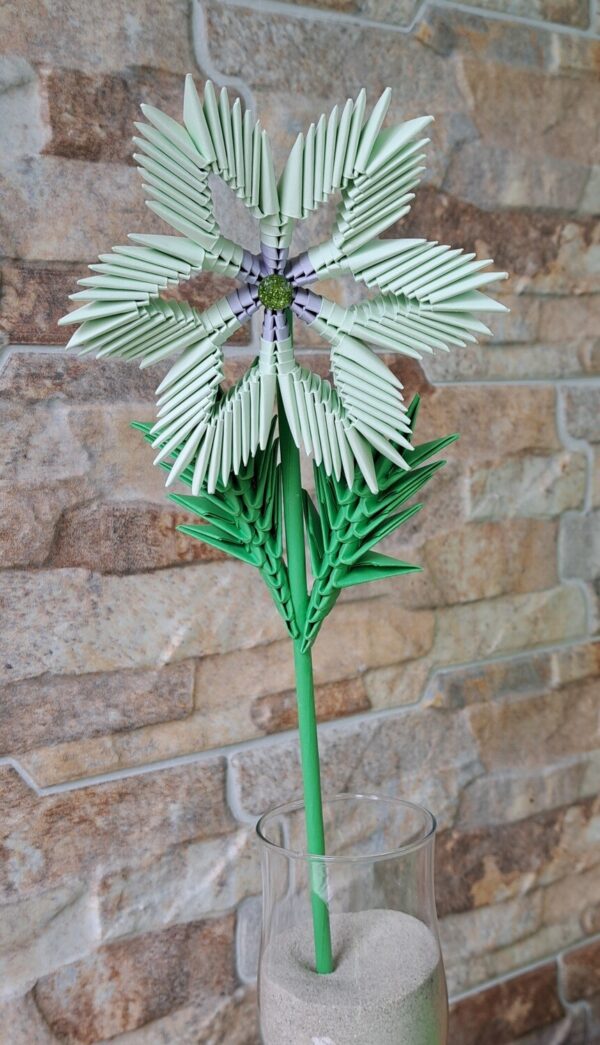 Fantasy Blume - Grün, Violet - sternförmigen Blütenblätter